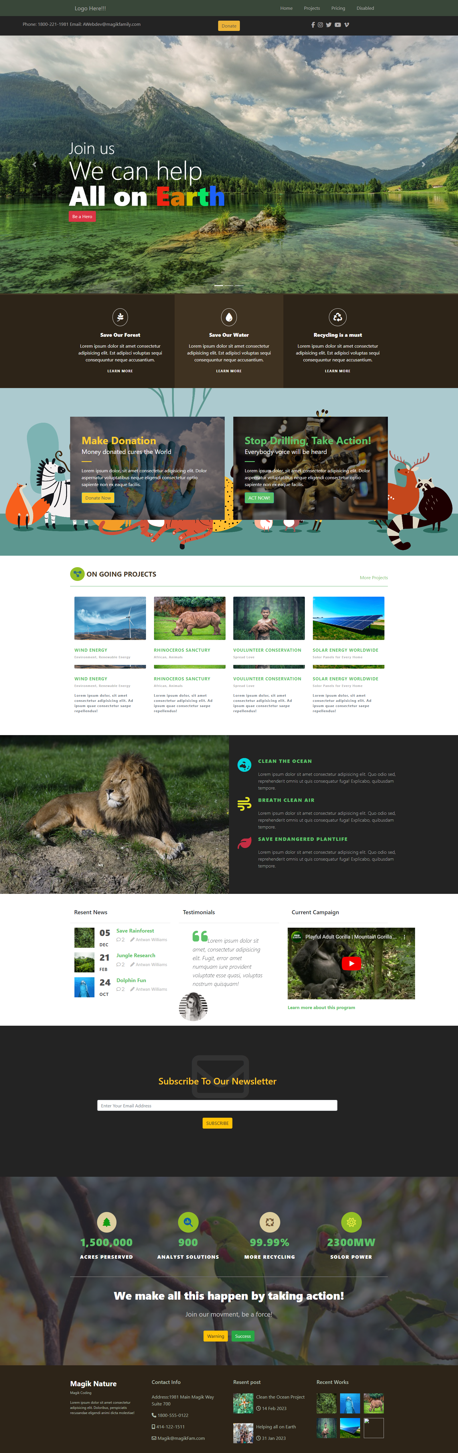 Full stack website image designed to show modren layout develop by a web site agency in Nashville 
